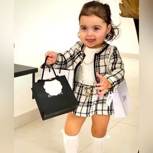 LAST CHANCE! Chanel Inspo Tweed Shorts Suit by Max Studio 2T